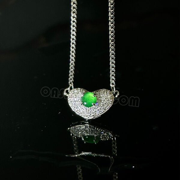 Love Jade Necklace Wedding Jewelry