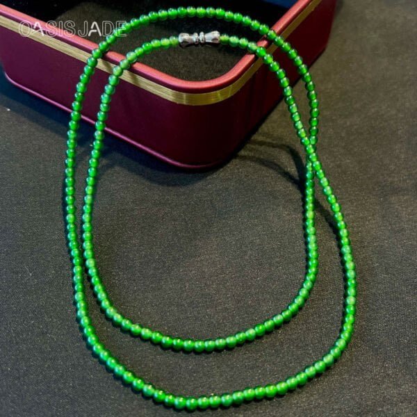 Green Jade Beaded Bracelet New Chinese Vintage Bracelet - 图片 5