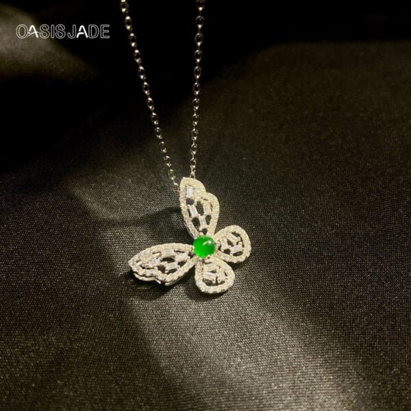 High Quality Jade Gemstone Jewelry Pendant Butterfly Design Jade Pendant